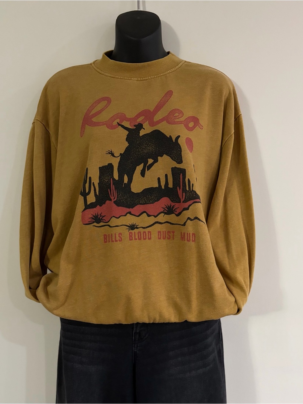 Women’s Rodeo Graphic Sweatshirt - Mustard by HUV